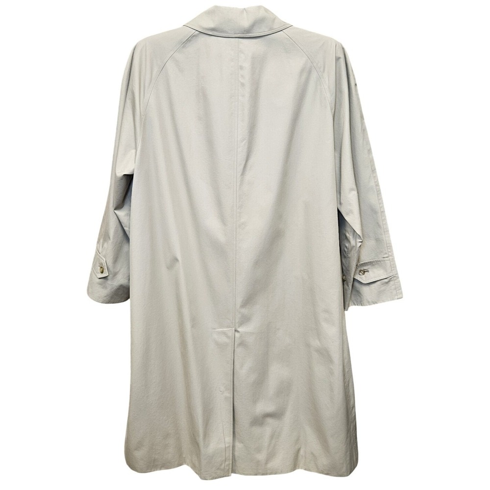 Burberry Maruzen Beige Nova Check Trench Coat Men XL Vintage 80s - Picture 2 of 16